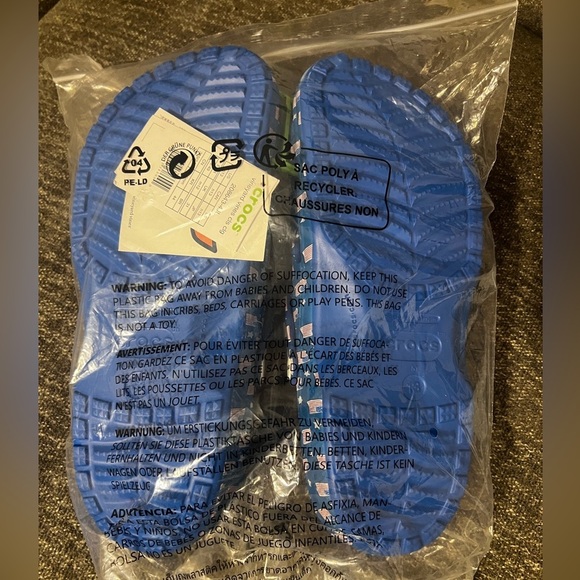 NWT Crocs - Classic Vineyard Vines Clogs Bright Cobalt Blue Mens sz 13 - Picture 7 of 13